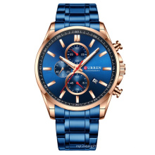 Curren 8368 Men Quartz Sport Watch Chronograph Watches Military Wristwatch